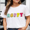 Plus Size Round Neck Short Sleeve T-Shirt