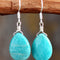 Handmade Natural Stone Teardrop Earrings