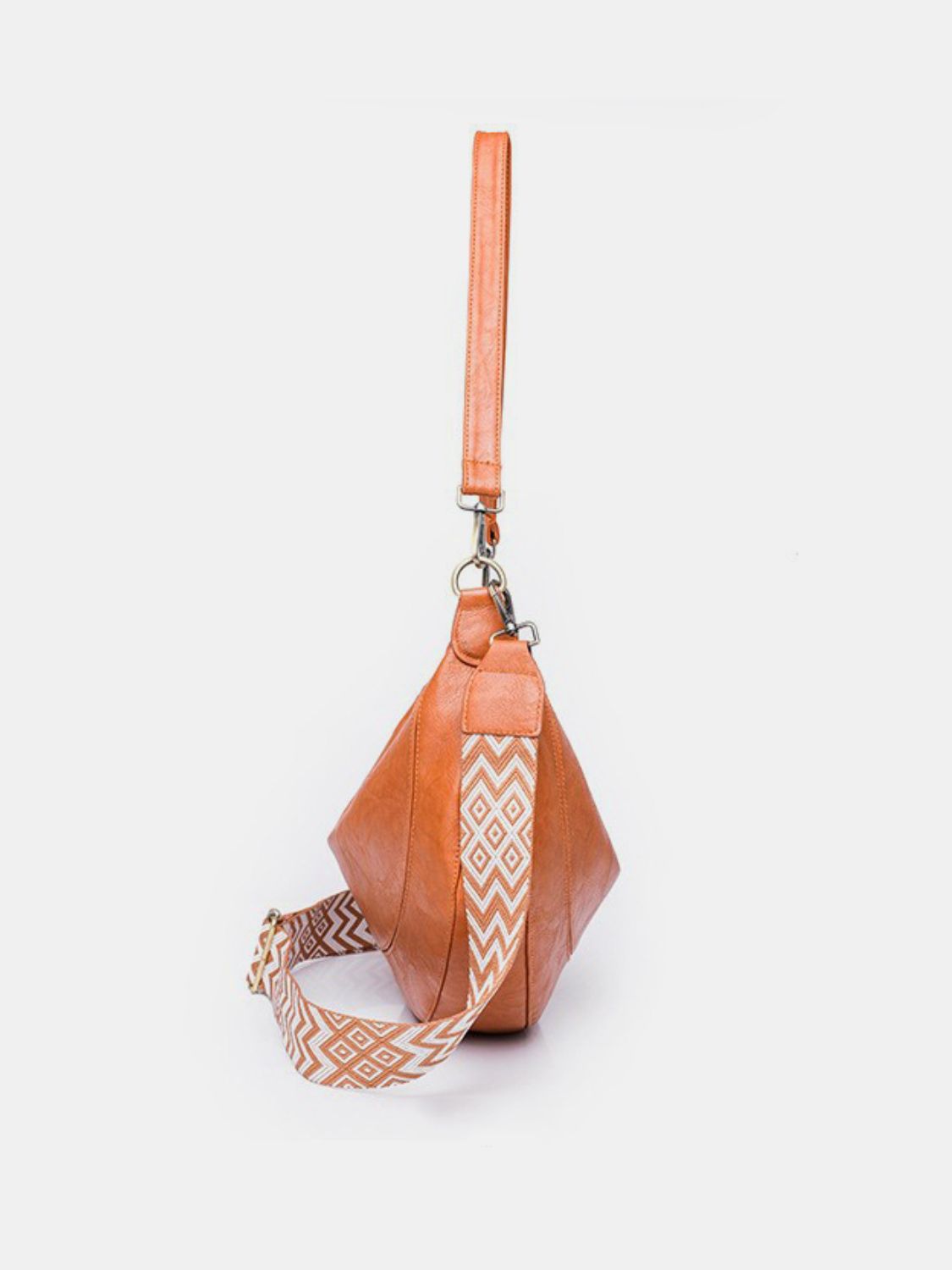 PU Leather Removable Strap Crossbody Bag