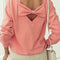 Bow Round Neck Long Sleeve Sweatshirt