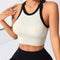 Contrast Trim Round Neck Active Tank