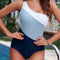 Full Size Cutout Color Block Sleeveless One-Piece Swimwear