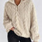 Fuzzy Quarter Zip Long Sleeve Sweatshirt