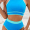 Crisscross Round Neck Two-Piece Swim Set