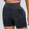 Washed High Waist Active Shorts