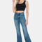 Judy Blue Full Size Tummy Control Cut Hem Flare Jeans