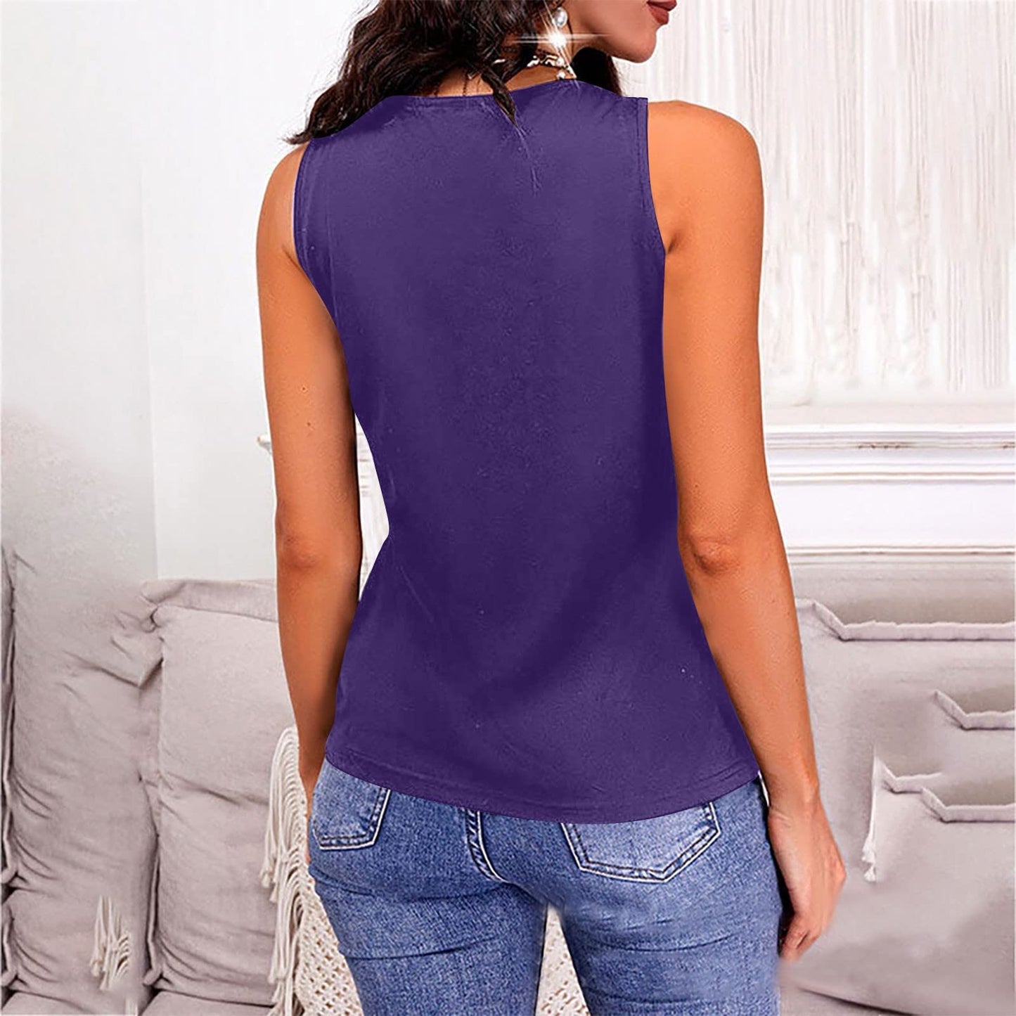 Full Size V-Neck Wide Strap Tank