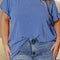 Plus Size Round Neck Half Sleeve Top