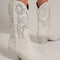 Beast Fashion Rhinestone Detail Point Toe Boots