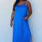 Ninexis Good Energy Full Size Cami Side Slit Maxi Dress in Royal Blue