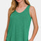 Zenana Curved Hem Round Neck Tank