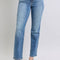 Judy Blue Full Size Run Vintage Wash Thermal Straight Jeans