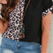 Plus Size Leopard Round Neck T-Shirt