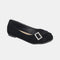 Forever Link Slip On Rhinestone Buckle Ballet Flats