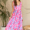 ADORA Abstract Floral V-Neck Maxi Dress