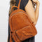 SHOMICO Certainly Chic Faux Leather Woven Backpack