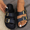 Double Buckle Open Toe Sandals